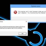 steam_api.dll error پیغام خطای بازی